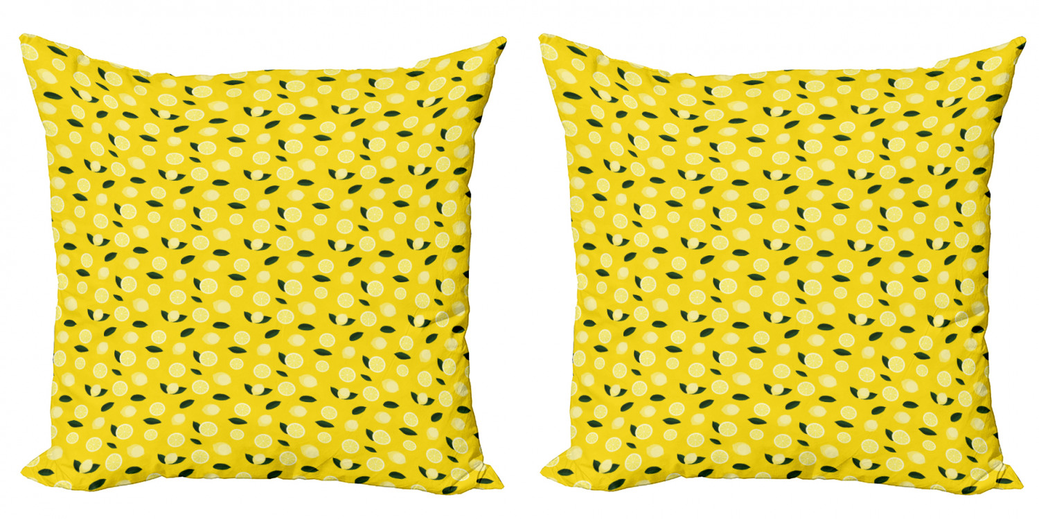 Ambesonne Lemons Pattern Cushion Cover Set of 2 for Couch and Bed in 4 Sizes - Picture 29 of 63