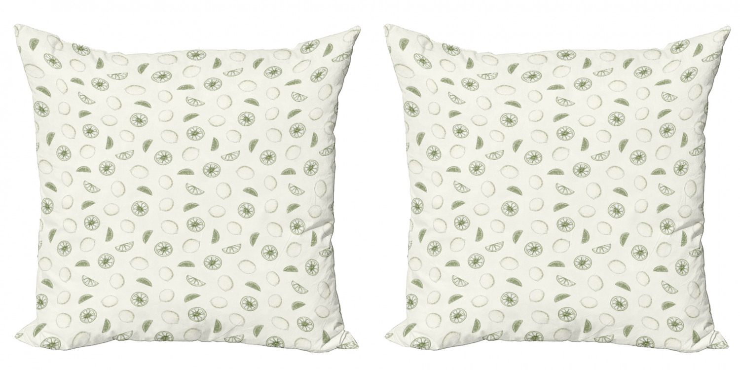 Ambesonne Lemons Pattern Cushion Cover Set of 2 for Couch and Bed in 4 Sizes - Picture 38 of 63