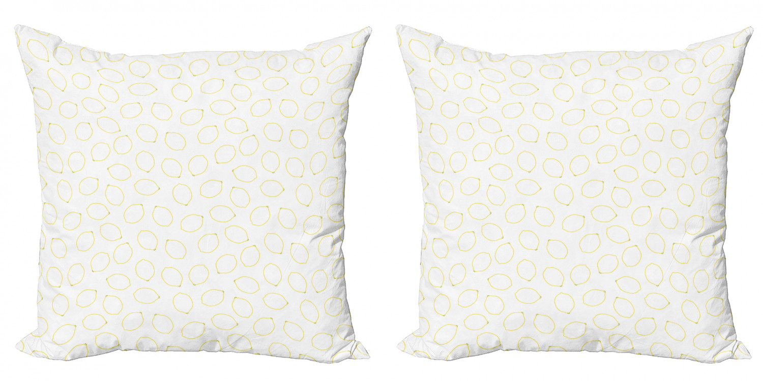 Ambesonne Lemons Pattern Cushion Cover Set of 2 for Couch and Bed in 4 Sizes - Picture 47 of 63