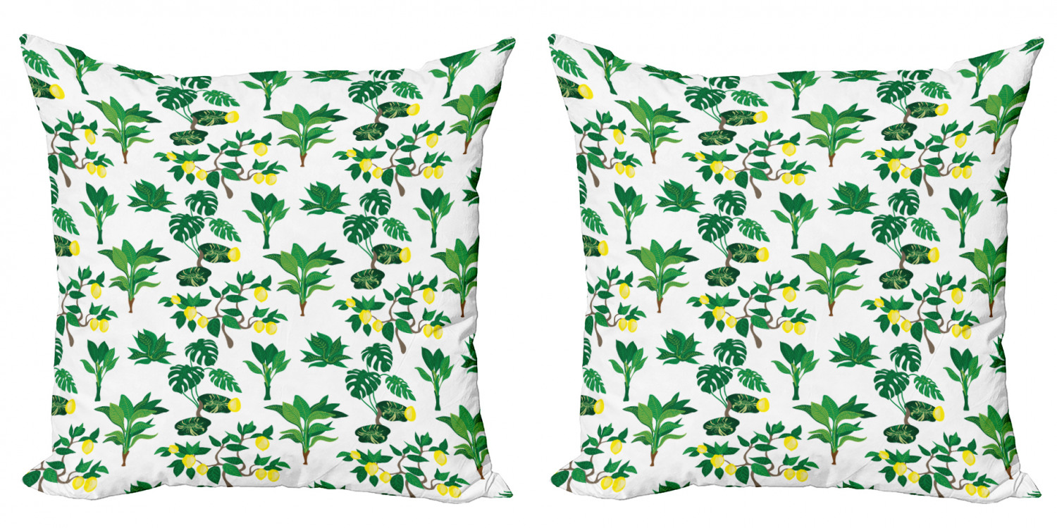 Ambesonne Lemons Pattern Cushion Cover Set of 2 for Couch and Bed in 4 Sizes - Picture 57 of 63