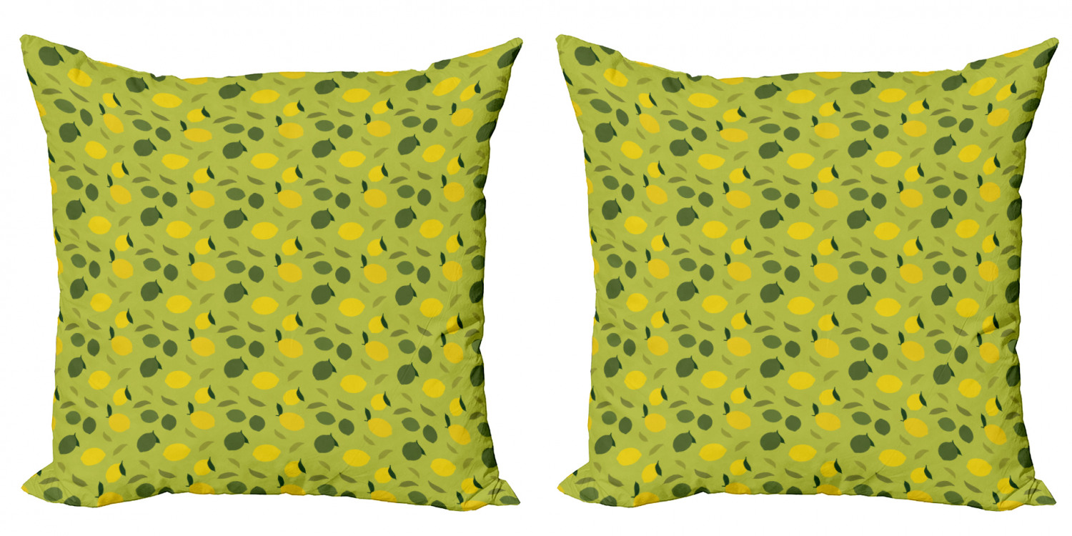Ambesonne Lemons Pattern Cushion Cover Set of 2 for Couch and Bed in 4 Sizes - Picture 59 of 63