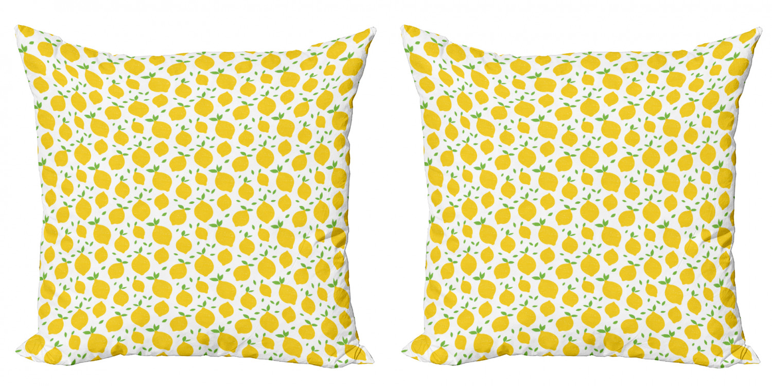 Ambesonne Lemons Pattern Cushion Cover Set of 2 for Couch and Bed in 4 Sizes - Picture 36 of 63
