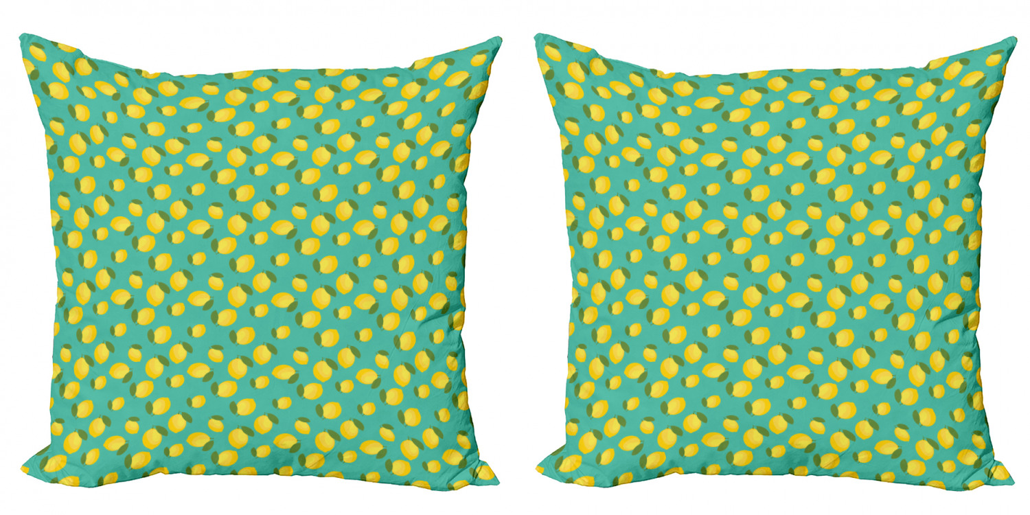 Ambesonne Lemons Pattern Cushion Cover Set of 2 for Couch and Bed in 4 Sizes - Picture 21 of 63