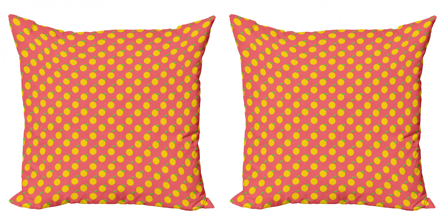 Ambesonne Lemons Pattern Cushion Cover Set of 2 for Couch and Bed in 4 Sizes - Picture 22 of 63