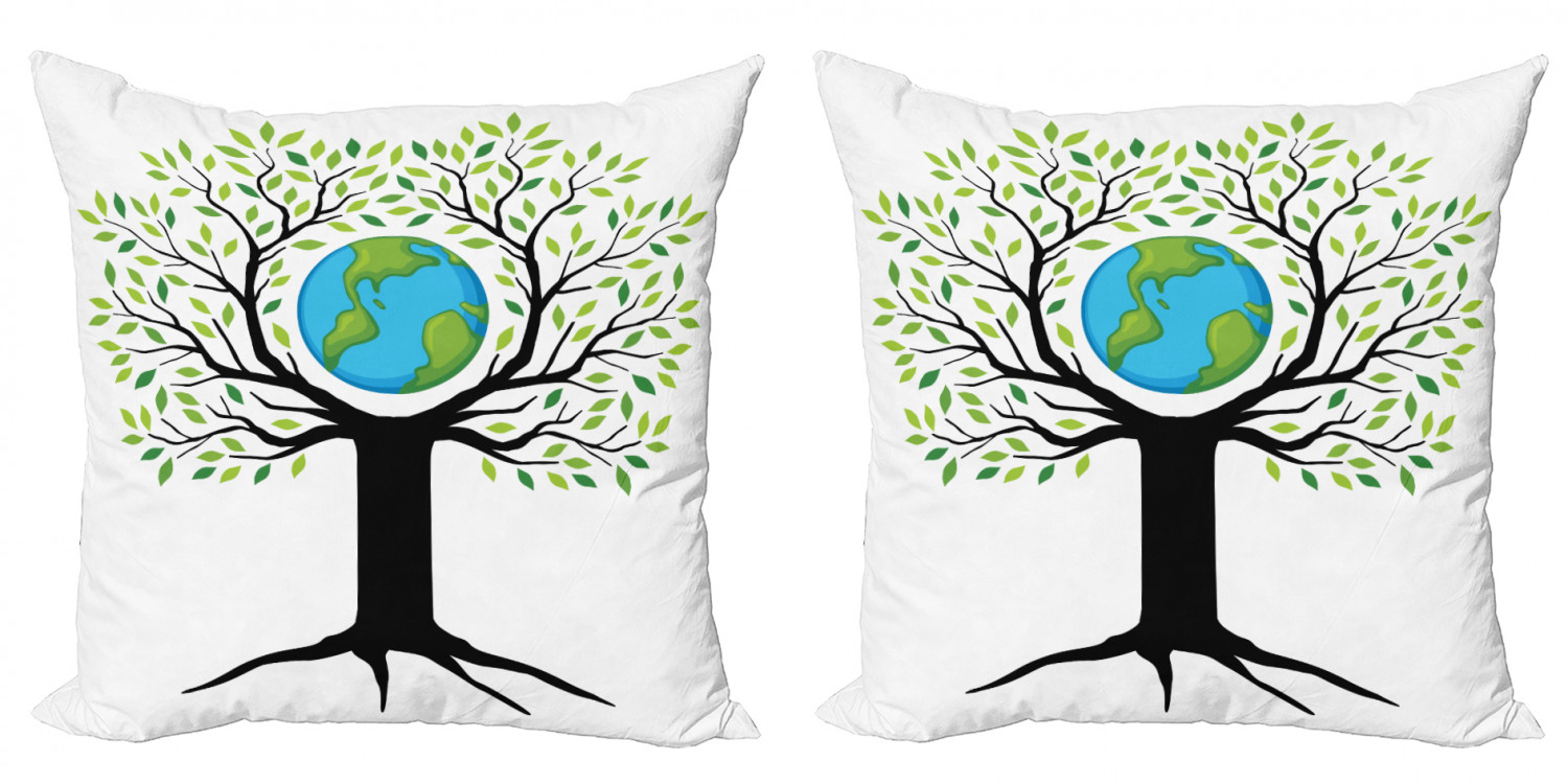 Ambesonne Tree Bloom Cushion Cover Set of 2 for Couch and Bed in 4 Sizes - Picture 65 of 220