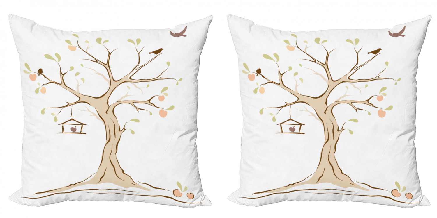Ambesonne Tree Bloom Cushion Cover Set of 2 for Couch and Bed in 4 Sizes - Picture 6 of 220