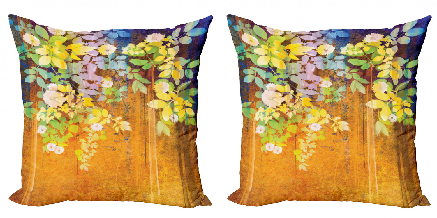 Ambesonne Colorful Theme Cushion Cover Set of 2 for Couch and Bed in 4 Sizes