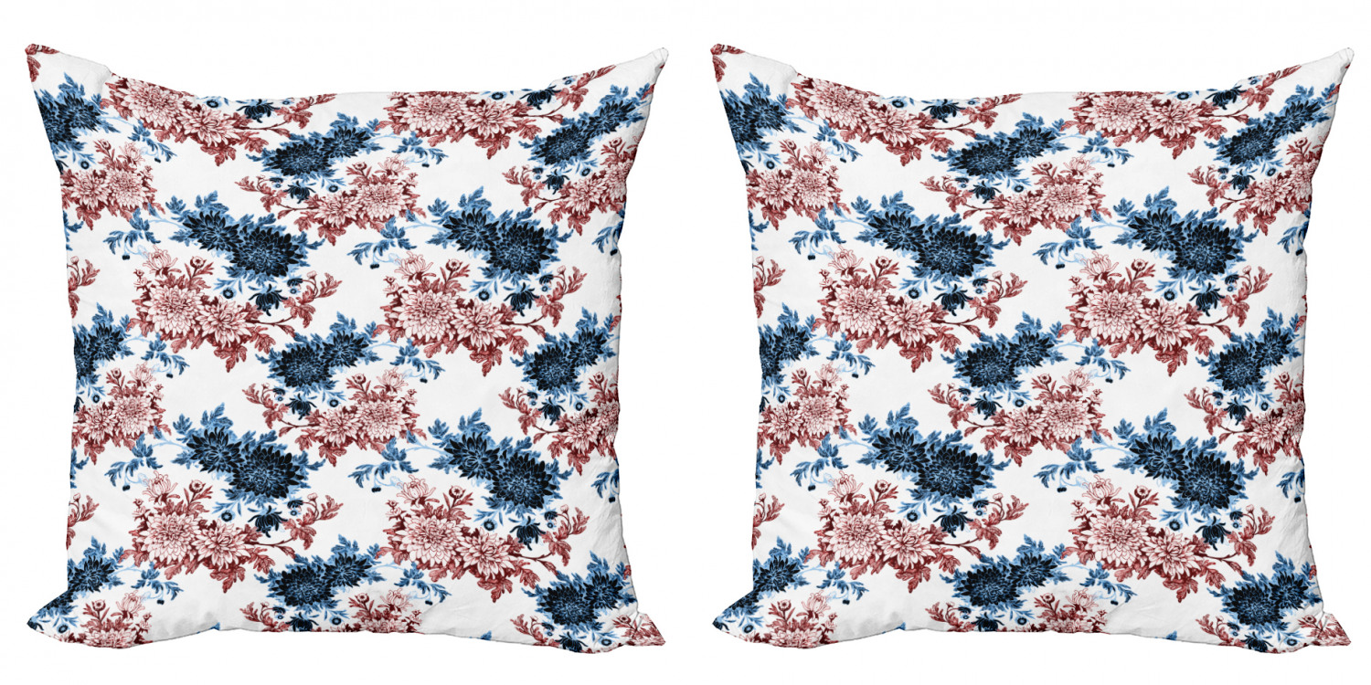 Ambesonne Floral Blossom Cushion Cover Set of 2 for Couch and Bed in 4 Sizes - Picture 63 of 63