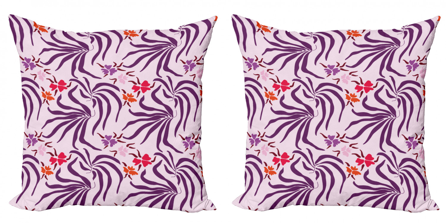Ambesonne Floral Blossom Cushion Cover Set of 2 for Couch and Bed in 4 Sizes - Picture 32 of 63
