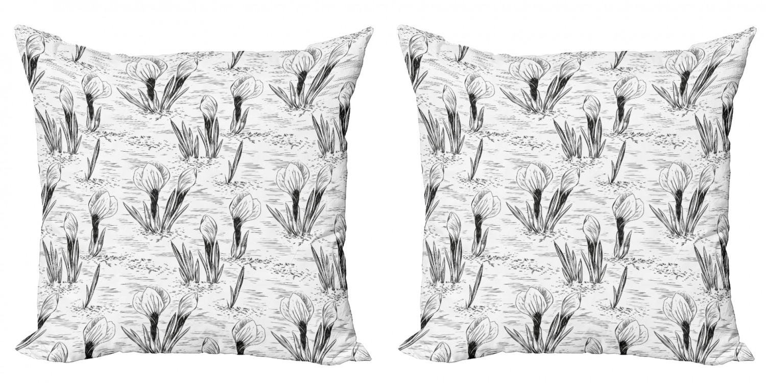 Ambesonne Floral Blossom Cushion Cover Set of 2 for Couch and Bed in 4 Sizes - Picture 48 of 63