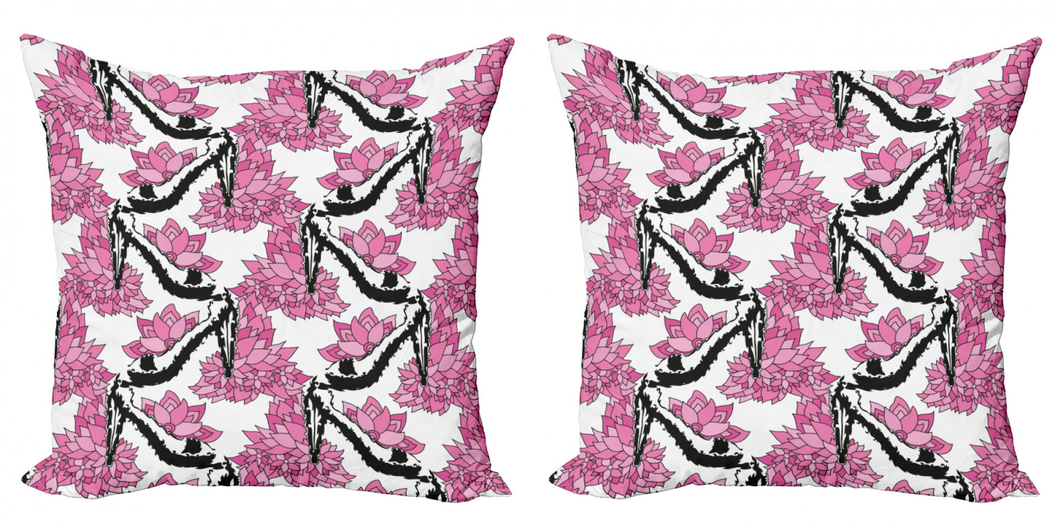Ambesonne Floral Blossom Cushion Cover Set of 2 for Couch and Bed in 4 Sizes - Picture 13 of 63