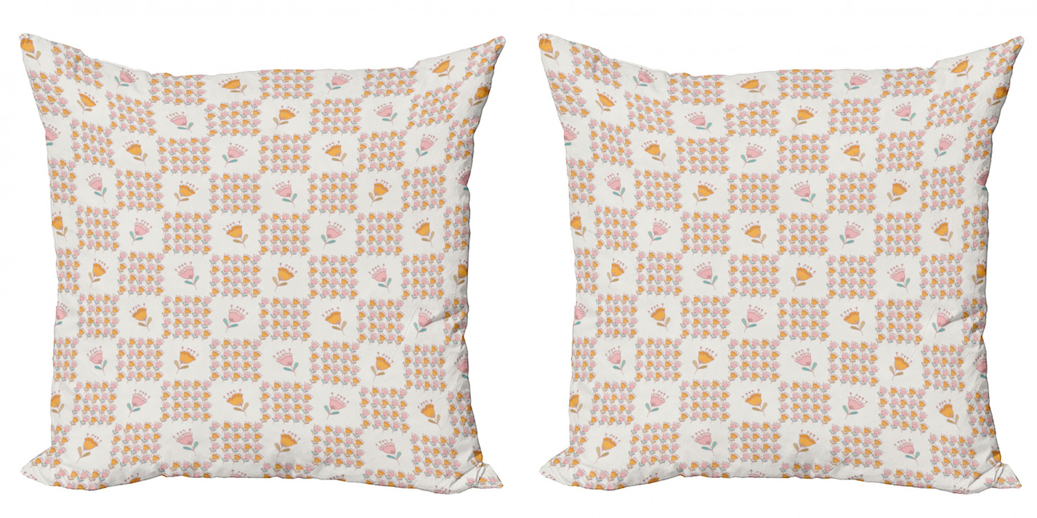 Ambesonne Floral Blossom Cushion Cover Set of 2 for Couch and Bed in 4 Sizes - Picture 47 of 63