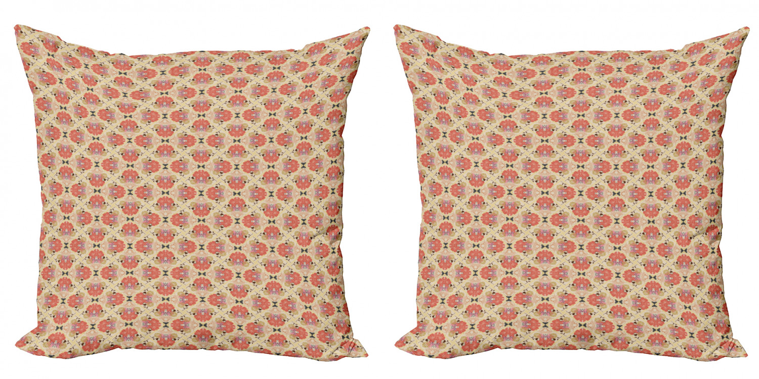 Ambesonne Floral Blossom Cushion Cover Set of 2 for Couch and Bed in 4 Sizes - Picture 60 of 63