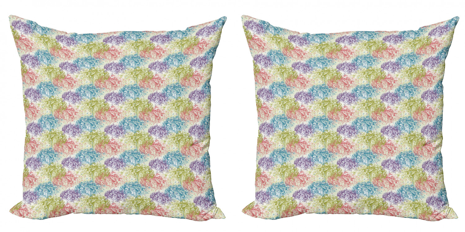 Ambesonne Floral Blossom Cushion Cover Set of 2 for Couch and Bed in 4 Sizes - Picture 11 of 63