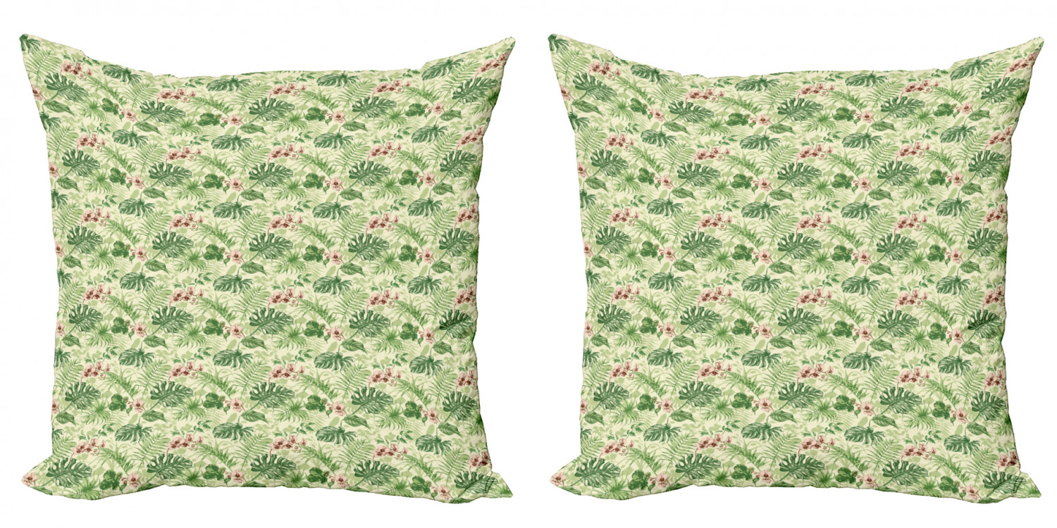 Ambesonne Floral Blossom Cushion Cover Set of 2 for Couch and Bed in 4 Sizes - Picture 58 of 63