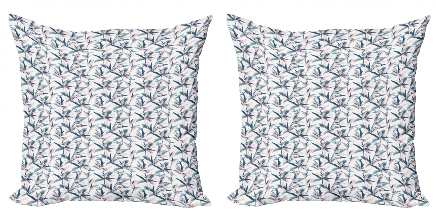 Ambesonne Floral Blossom Cushion Cover Set of 2 for Couch and Bed in 4 Sizes - Picture 28 of 63