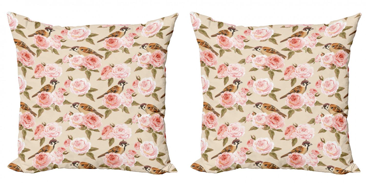 Ambesonne Floral Blossom Cushion Cover Set of 2 for Couch and Bed in 4 Sizes - Picture 59 of 63