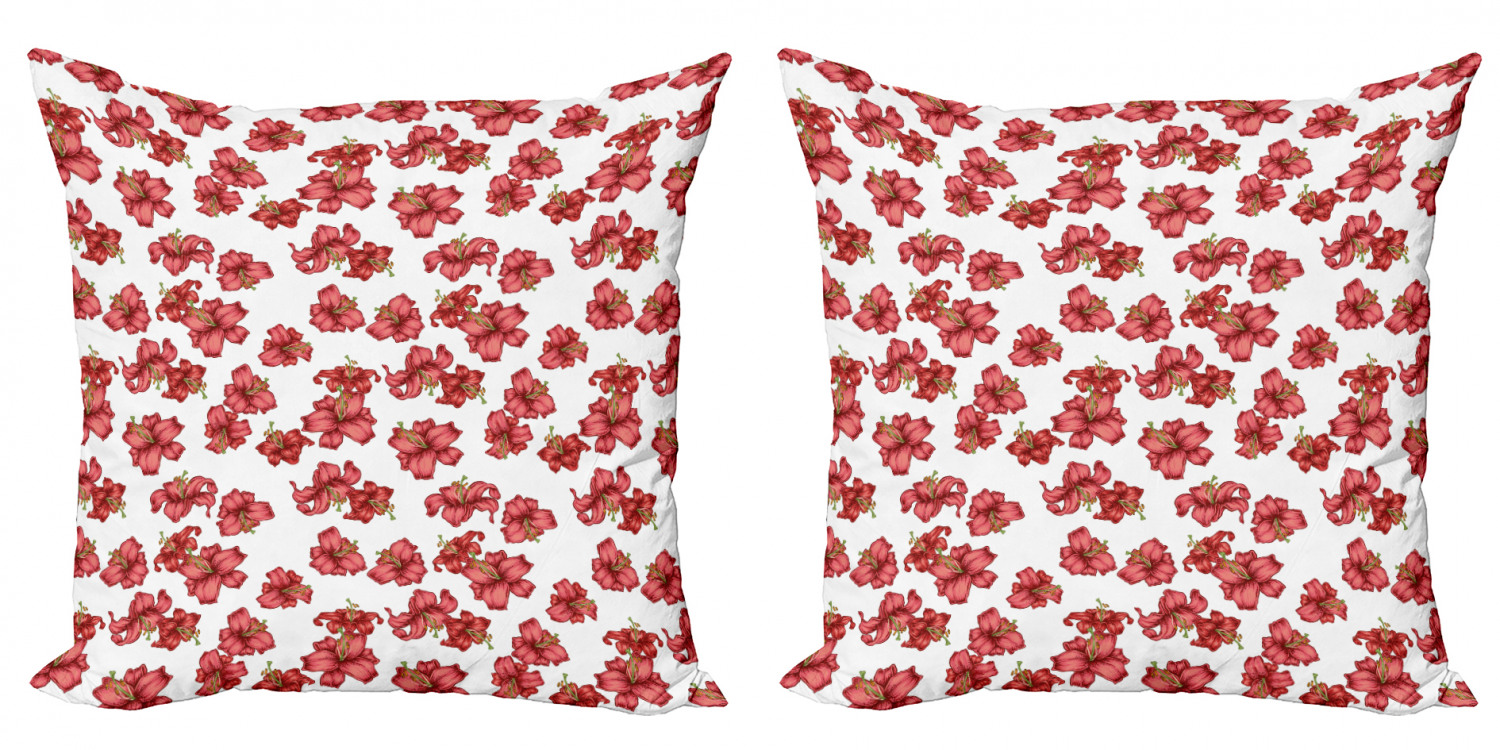 Ambesonne Floral Blossom Cushion Cover Set of 2 for Couch and Bed in 4 Sizes - Picture 62 of 63