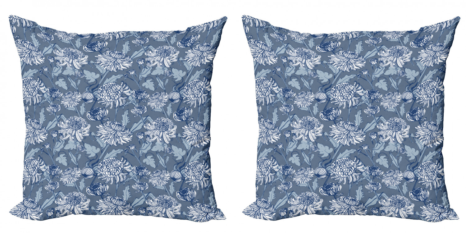 Ambesonne Floral Blossom Cushion Cover Set of 2 for Couch and Bed in 4 Sizes - Picture 51 of 63