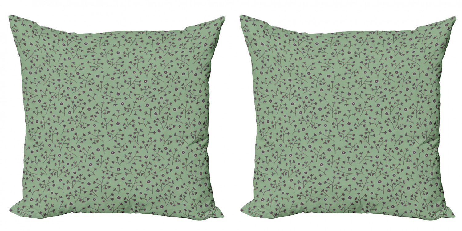 Ambesonne Floral Blossom Cushion Cover Set of 2 for Couch and Bed in 4 Sizes - Picture 8 of 63