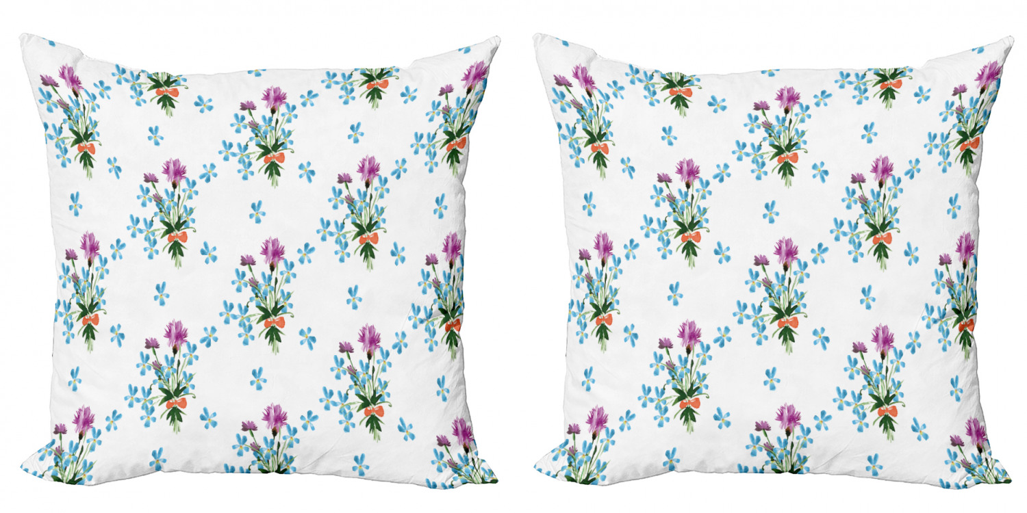 Ambesonne Floral Blossom Cushion Cover Set of 2 for Couch and Bed in 4 Sizes - Picture 12 of 63