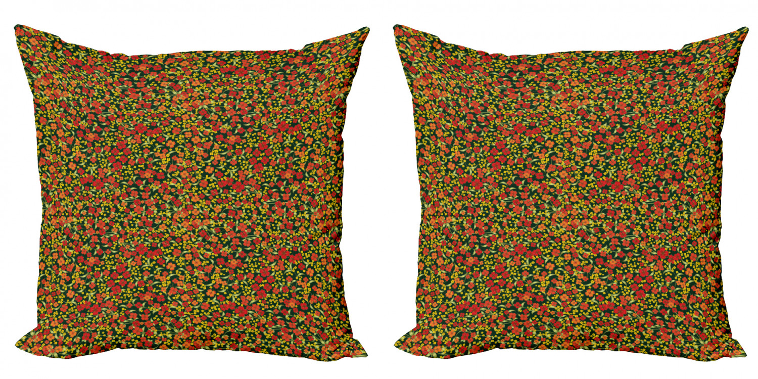 Ambesonne Floral Blossom Cushion Cover Set of 2 for Couch and Bed in 4 Sizes - Picture 55 of 63