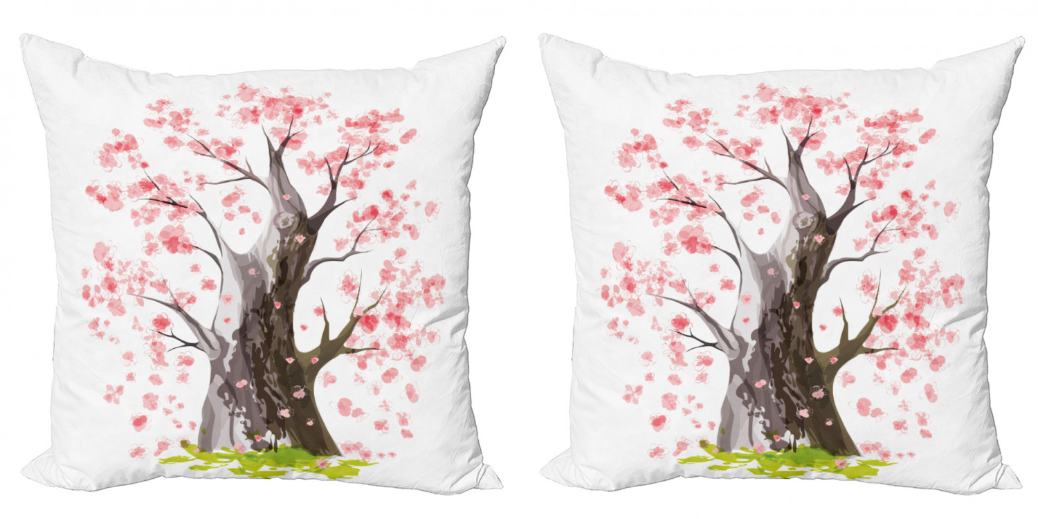 Ambesonne Tree Bloom Cushion Cover Set of 2 for Couch and Bed in 4 Sizes - Picture 15 of 220