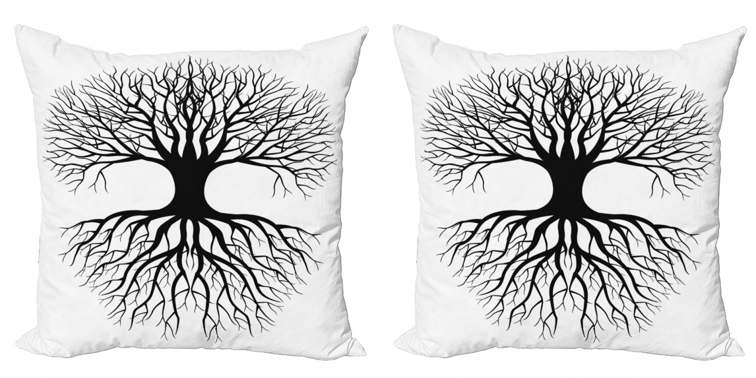 Ambesonne Tree Bloom Cushion Cover Set of 2 for Couch and Bed in 4 Sizes - Picture 164 of 220