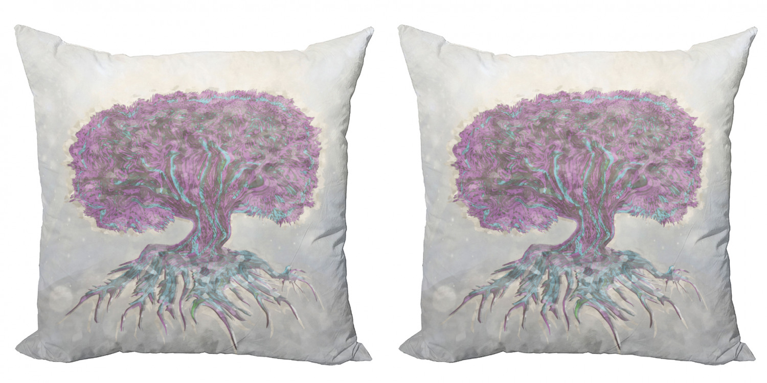 Ambesonne Tree Bloom Cushion Cover Set of 2 for Couch and Bed in 4 Sizes - Picture 213 of 220