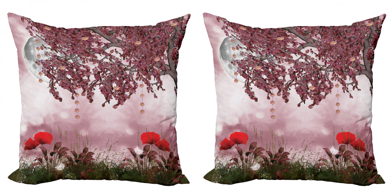 Ambesonne Tree Bloom Cushion Cover Set of 2 for Couch and Bed in 4 Sizes - Picture 44 of 220