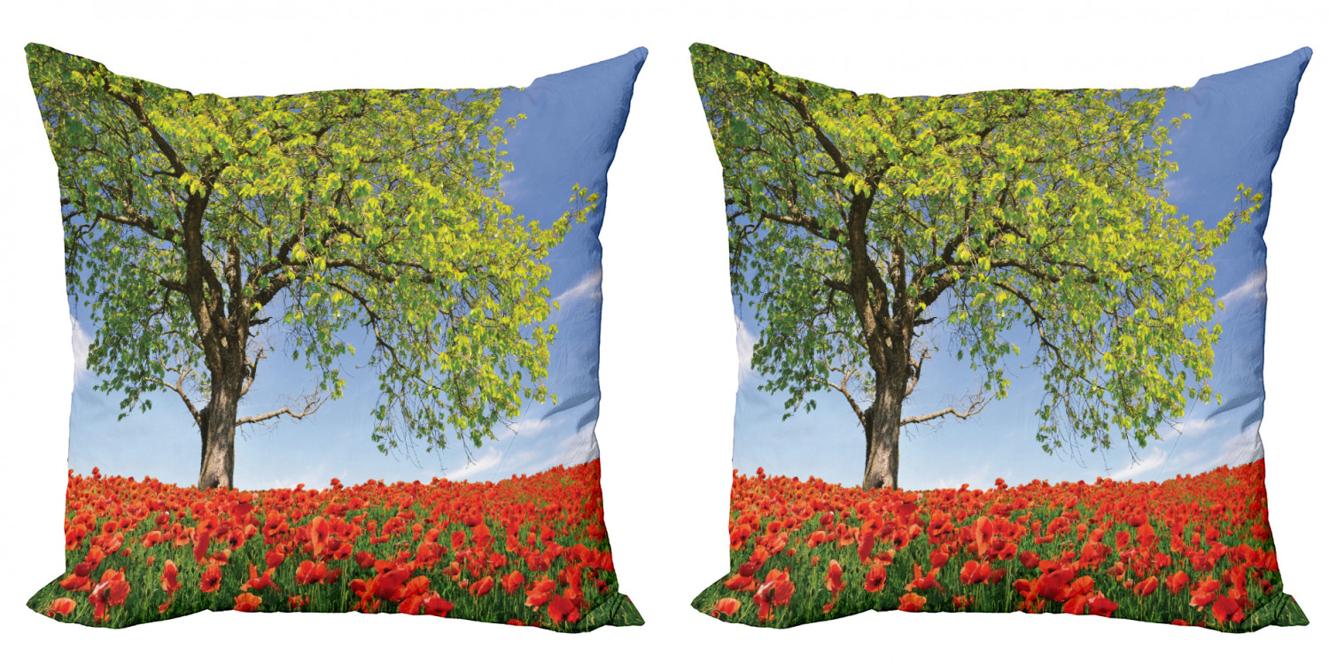 Ambesonne Tree Bloom Cushion Cover Set of 2 for Couch and Bed in 4 Sizes - Picture 181 of 220