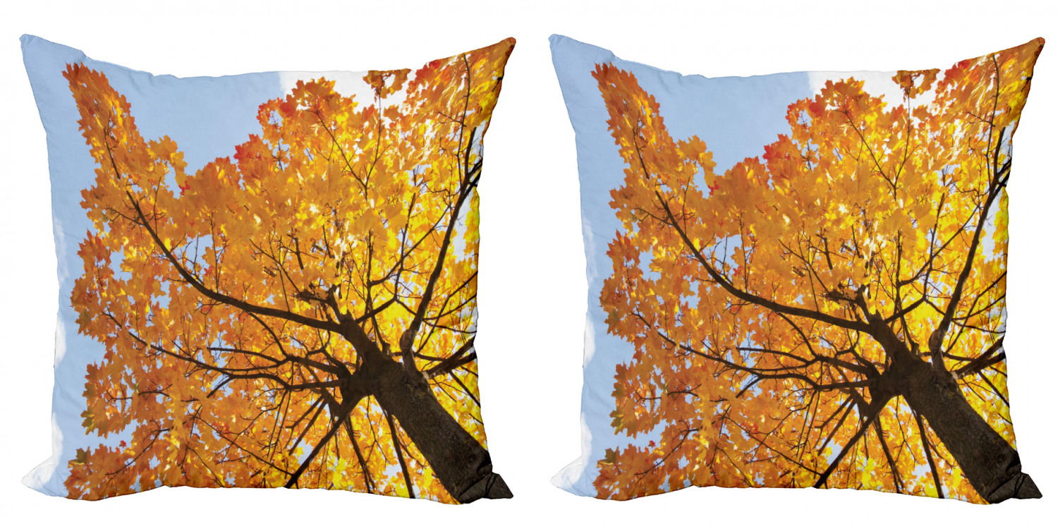 Ambesonne Tree Bloom Cushion Cover Set of 2 for Couch and Bed in 4 Sizes - Picture 95 of 220