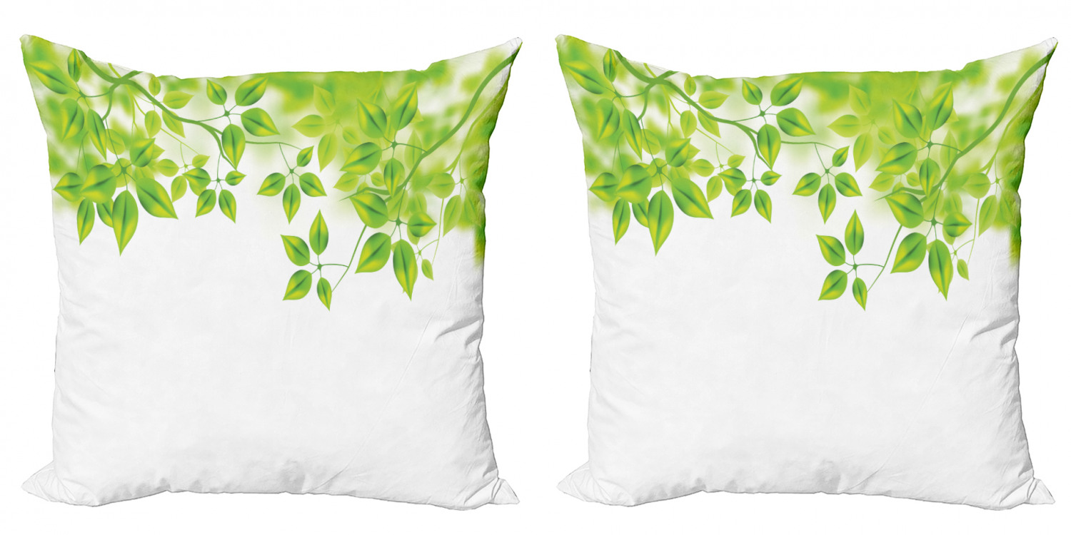 Ambesonne Tree Bloom Cushion Cover Set of 2 for Couch and Bed in 4 Sizes - Picture 82 of 220