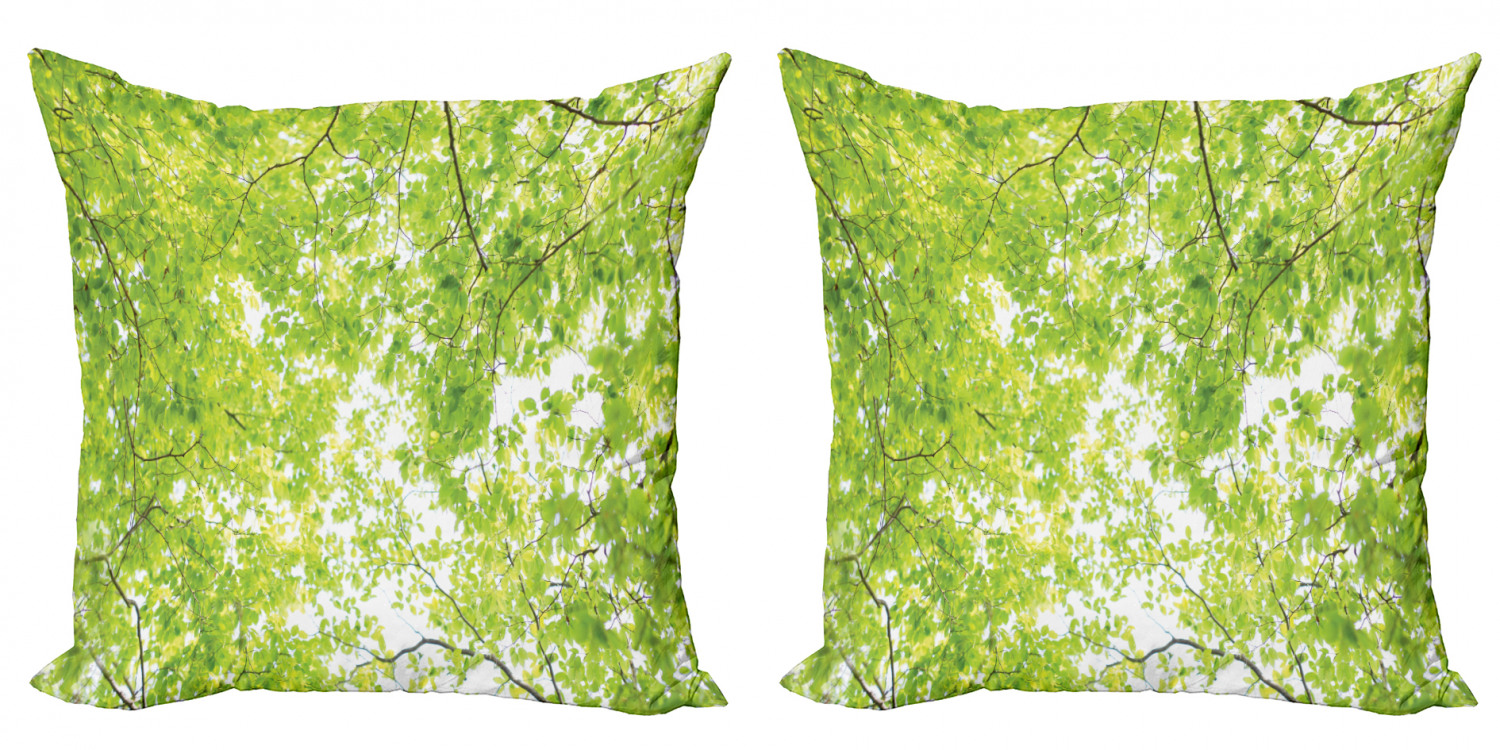 Ambesonne Tree Bloom Cushion Cover Set of 2 for Couch and Bed in 4 Sizes - Picture 112 of 220