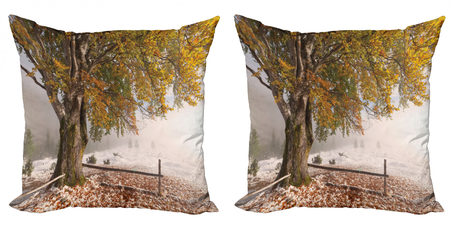 Ambesonne Tree Bloom Cushion Cover Set of 2 for Couch and Bed in 4 Sizes - Picture 176 of 220