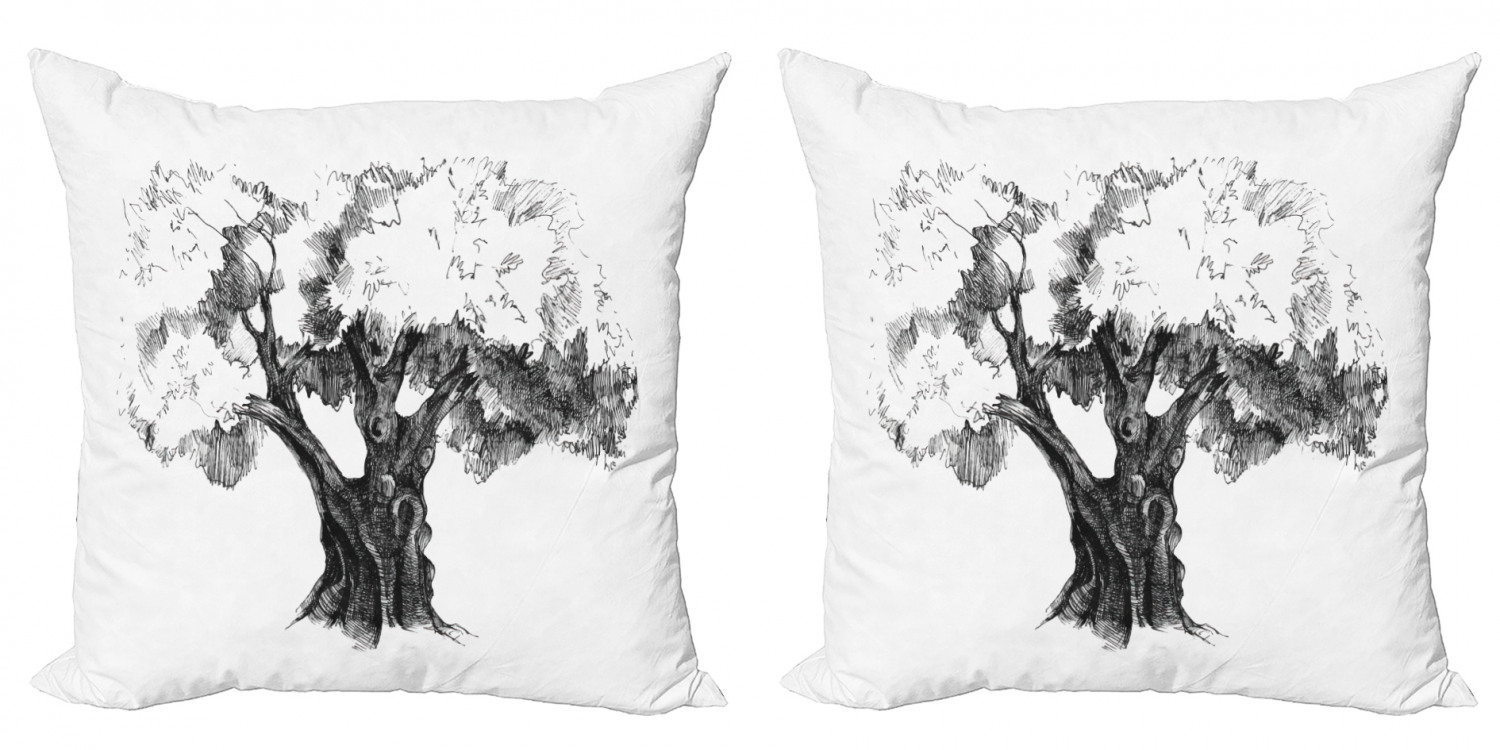 Ambesonne Tree Bloom Cushion Cover Set of 2 for Couch and Bed in 4 Sizes - Picture 132 of 220