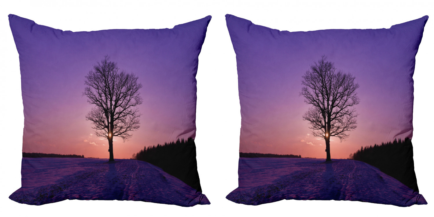Ambesonne Tree Bloom Cushion Cover Set of 2 for Couch and Bed in 4 Sizes - Picture 120 of 220