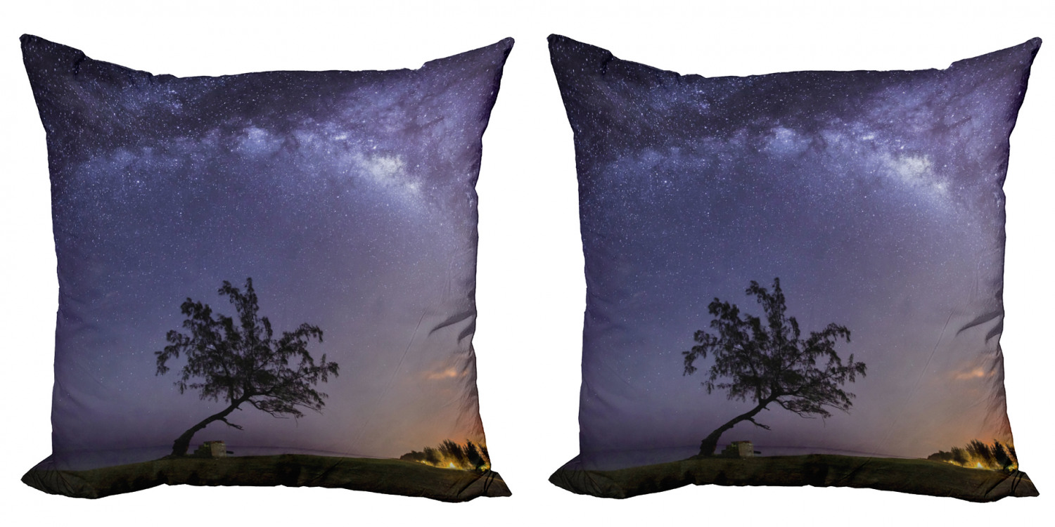 Ambesonne Tree Bloom Cushion Cover Set of 2 for Couch and Bed in 4 Sizes - Picture 99 of 220