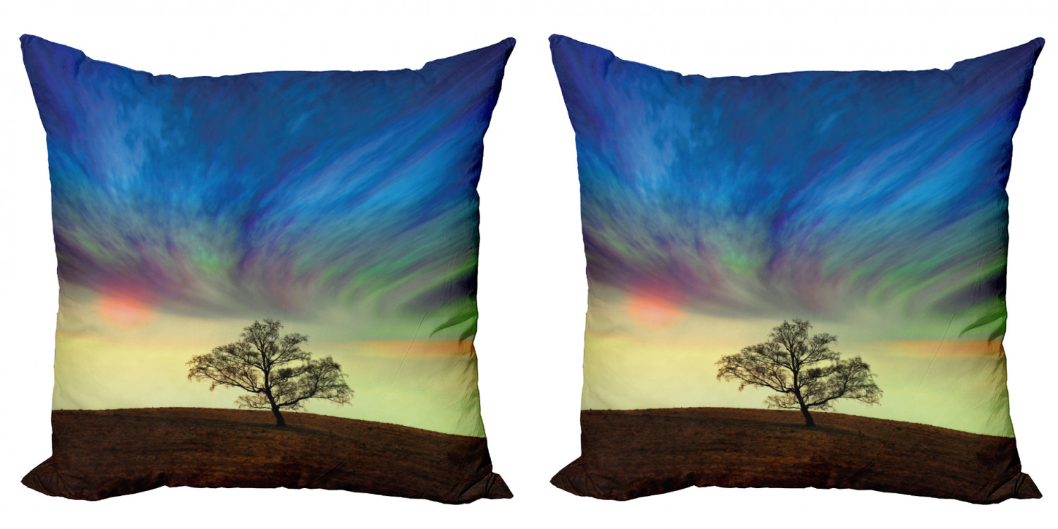 Ambesonne Tree Bloom Cushion Cover Set of 2 for Couch and Bed in 4 Sizes - Picture 193 of 220