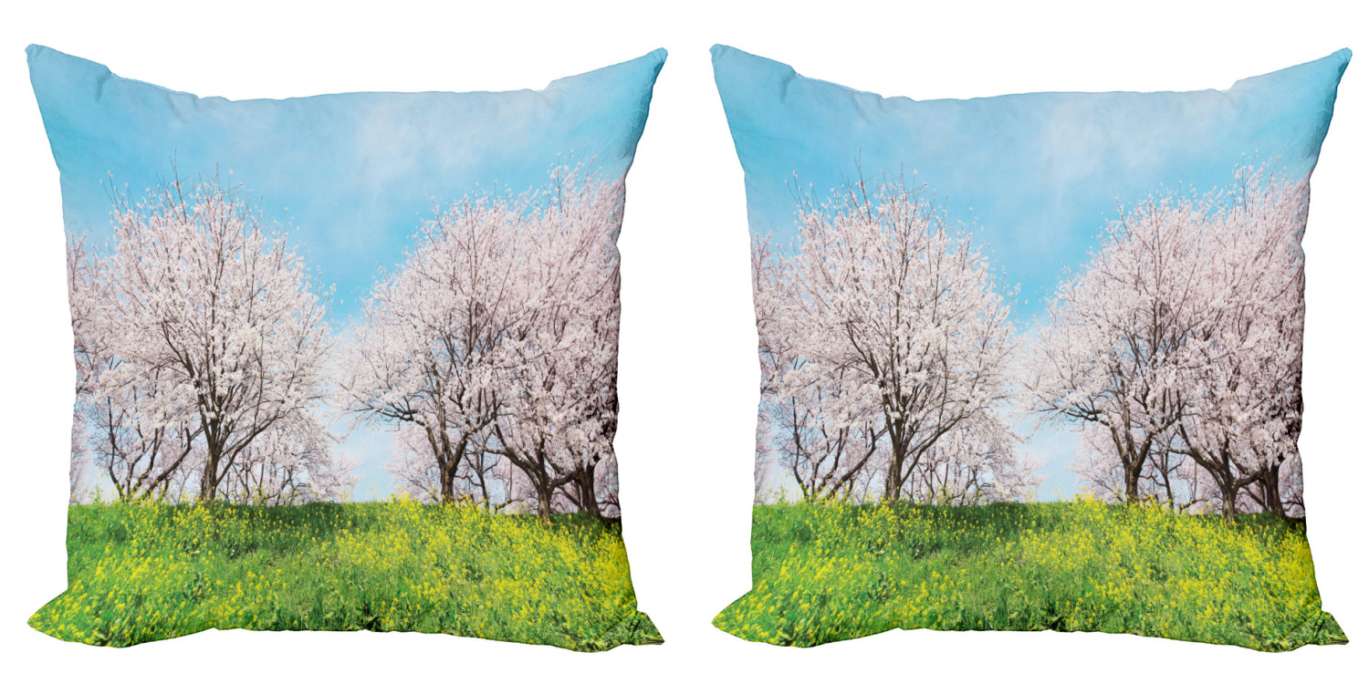 Ambesonne Tree Bloom Cushion Cover Set of 2 for Couch and Bed in 4 Sizes - Picture 74 of 220