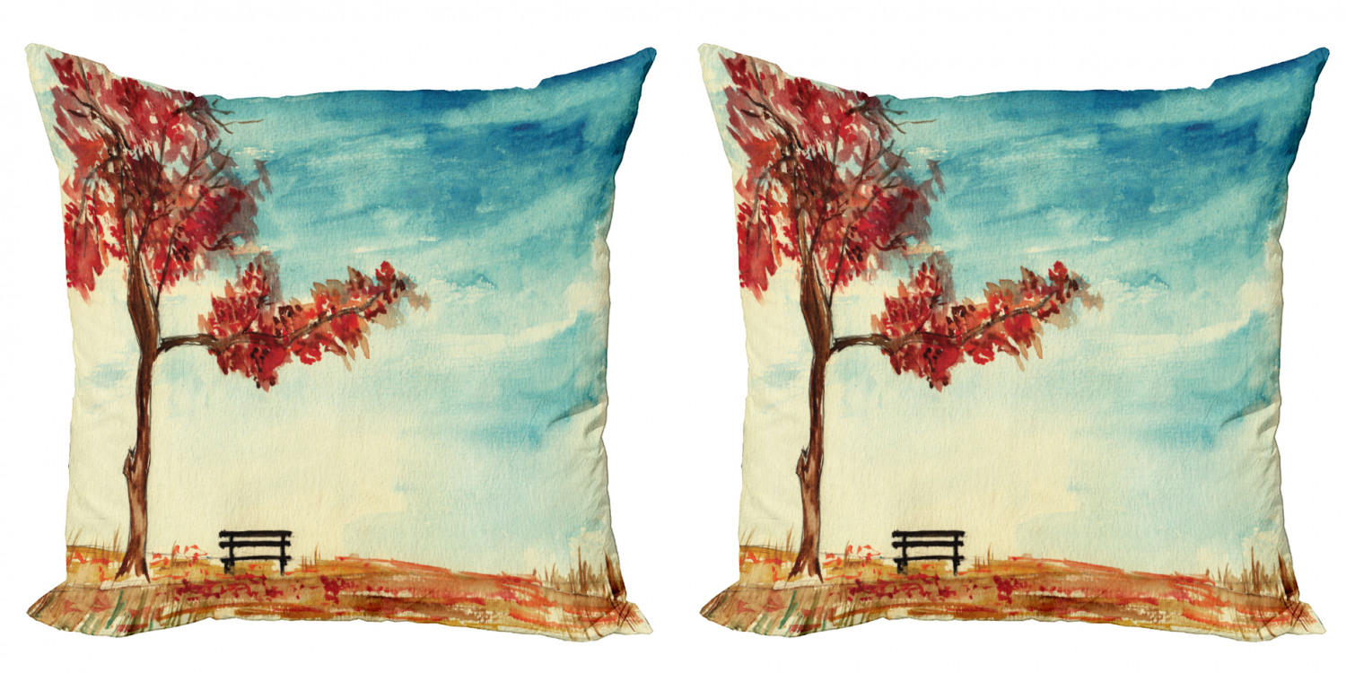 Ambesonne Tree Bloom Cushion Cover Set of 2 for Couch and Bed in 4 Sizes - Picture 209 of 220