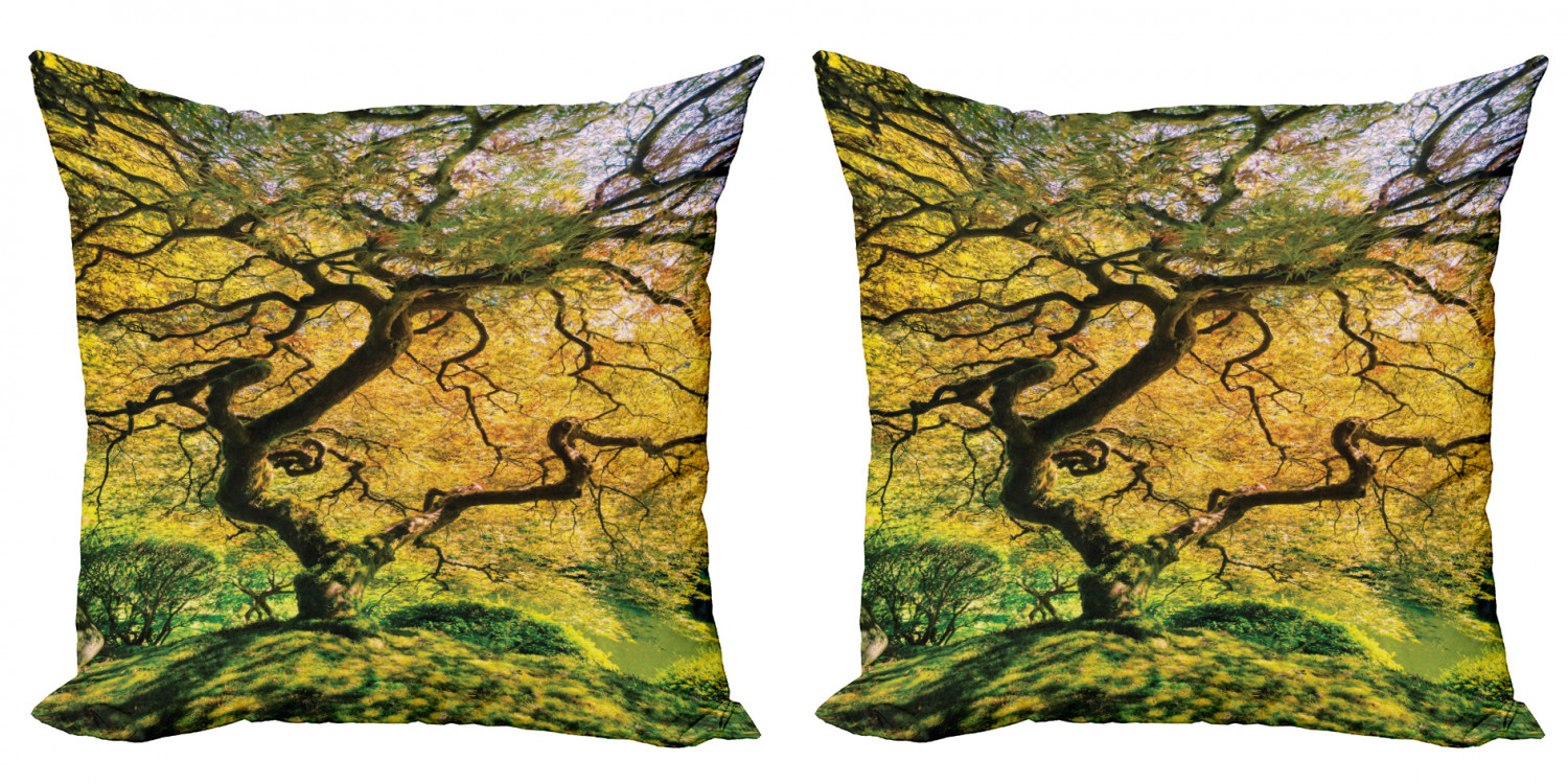 Ambesonne Tree Bloom Cushion Cover Set of 2 for Couch and Bed in 4 Sizes - Picture 78 of 220