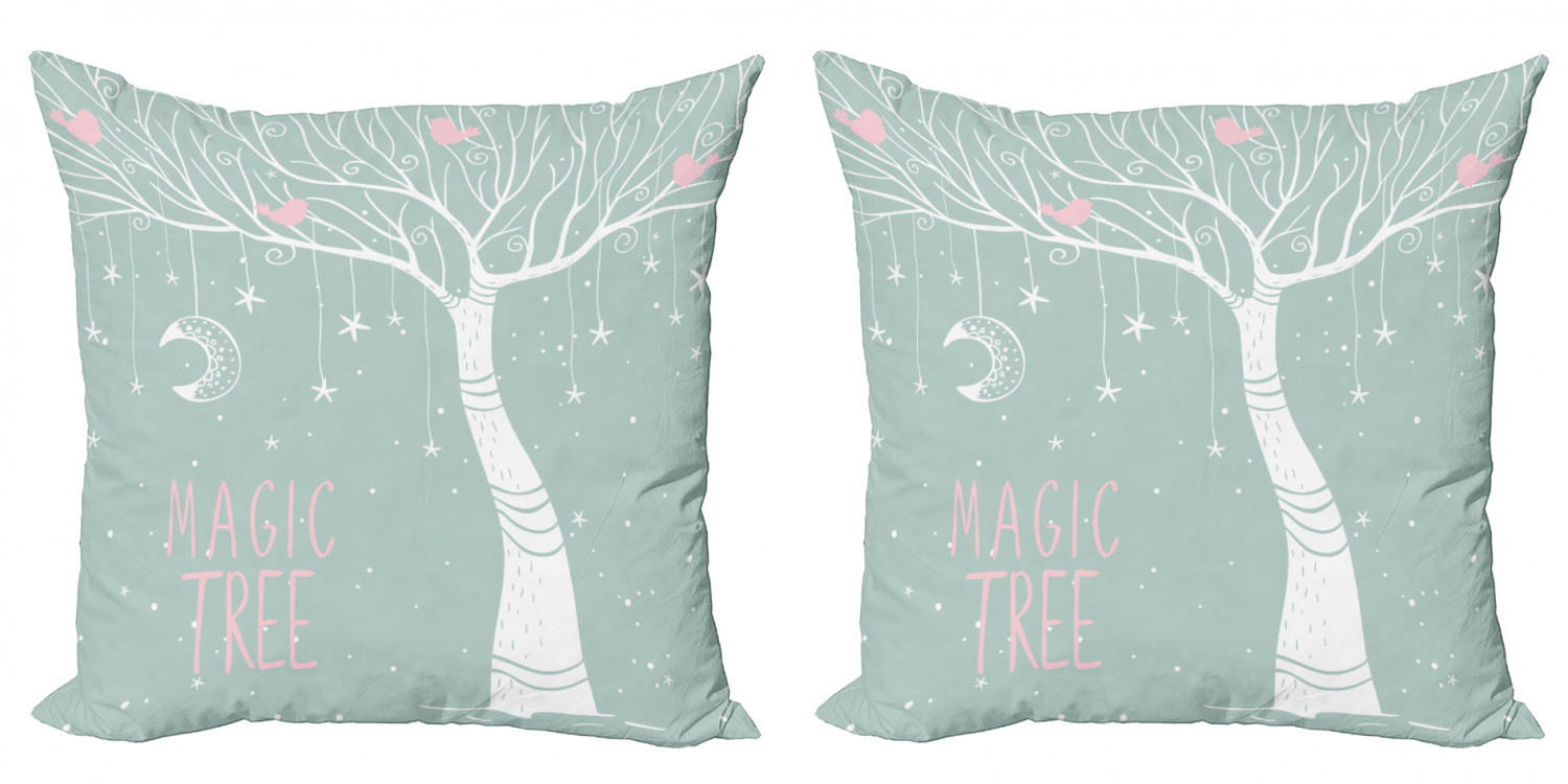 Ambesonne Tree Bloom Cushion Cover Set of 2 for Couch and Bed in 4 Sizes - Picture 185 of 220