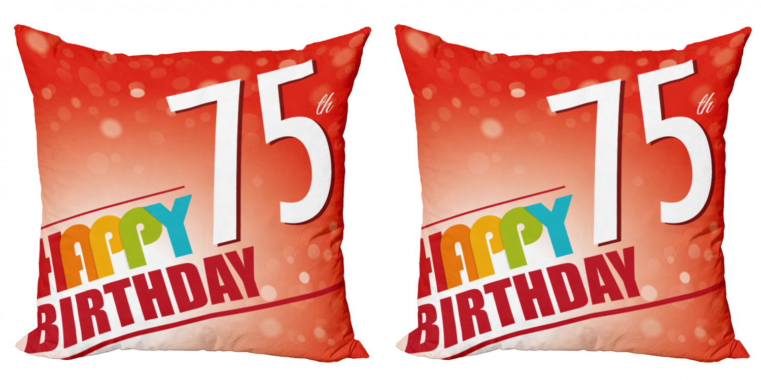 Ambesonne Birthday Party Cushion Cover Set of 2 for Couch and Bed in 4 Sizes - Picture 6 of 63