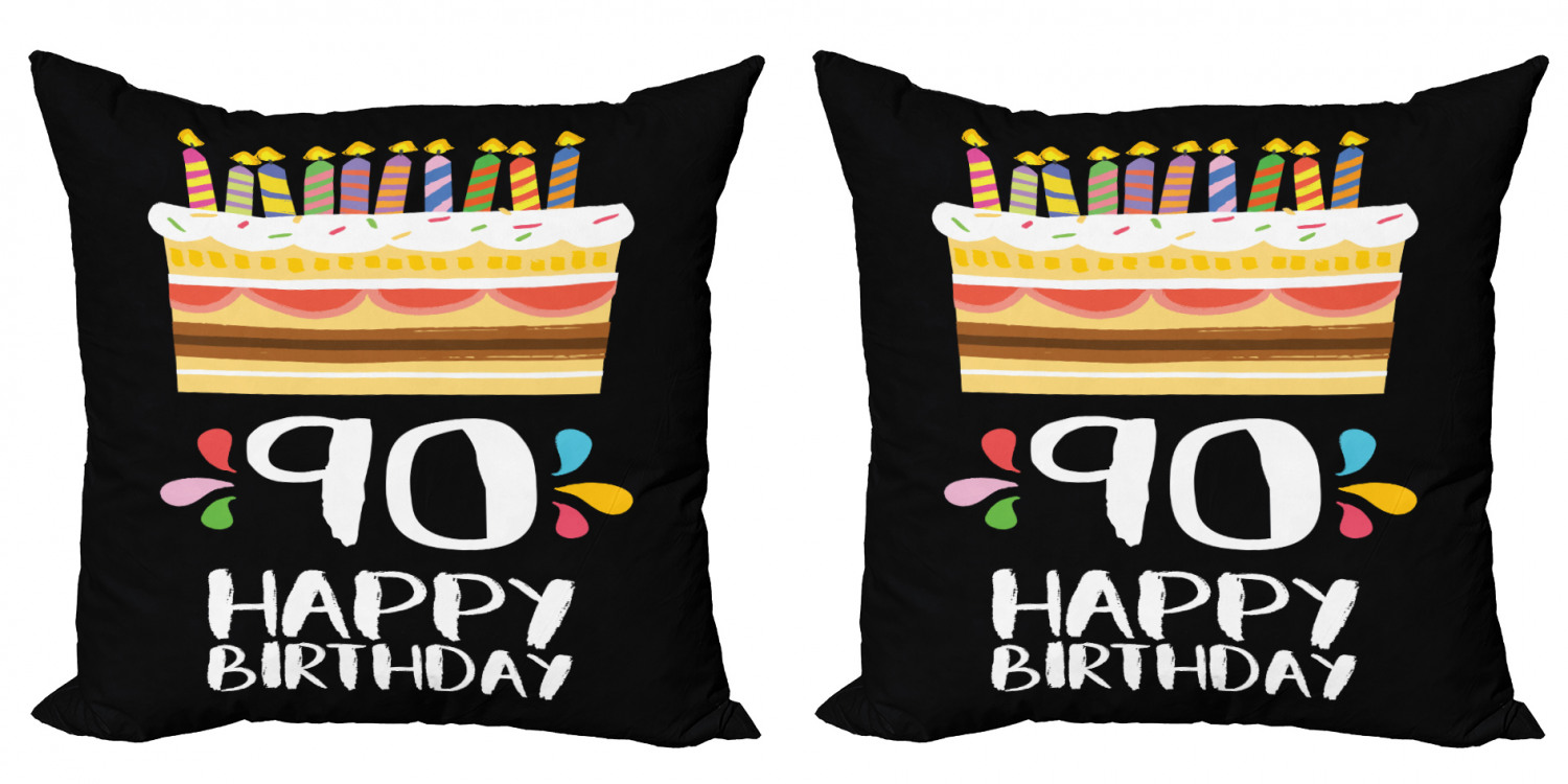 Ambesonne Birthday Party Cushion Cover Set of 2 for Couch and Bed in 4 Sizes - Picture 33 of 63