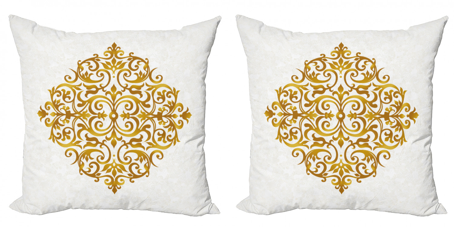 Ambesonne Mandala Design Cushion Cover Set of 2 for Couch and Bed in 4 Sizes