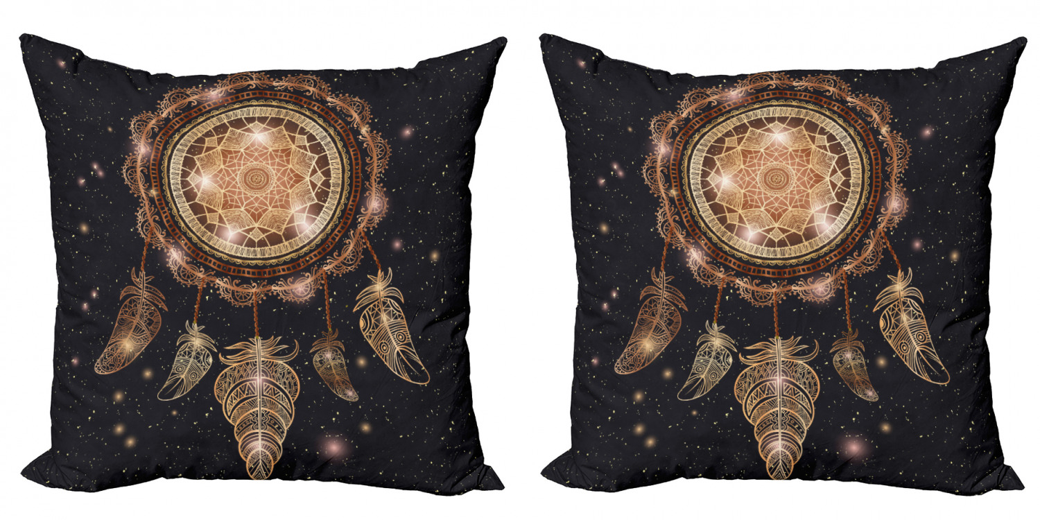 Ambesonne Mandala Design Cushion Cover Set of 2 for Couch and Bed in 4 Sizes