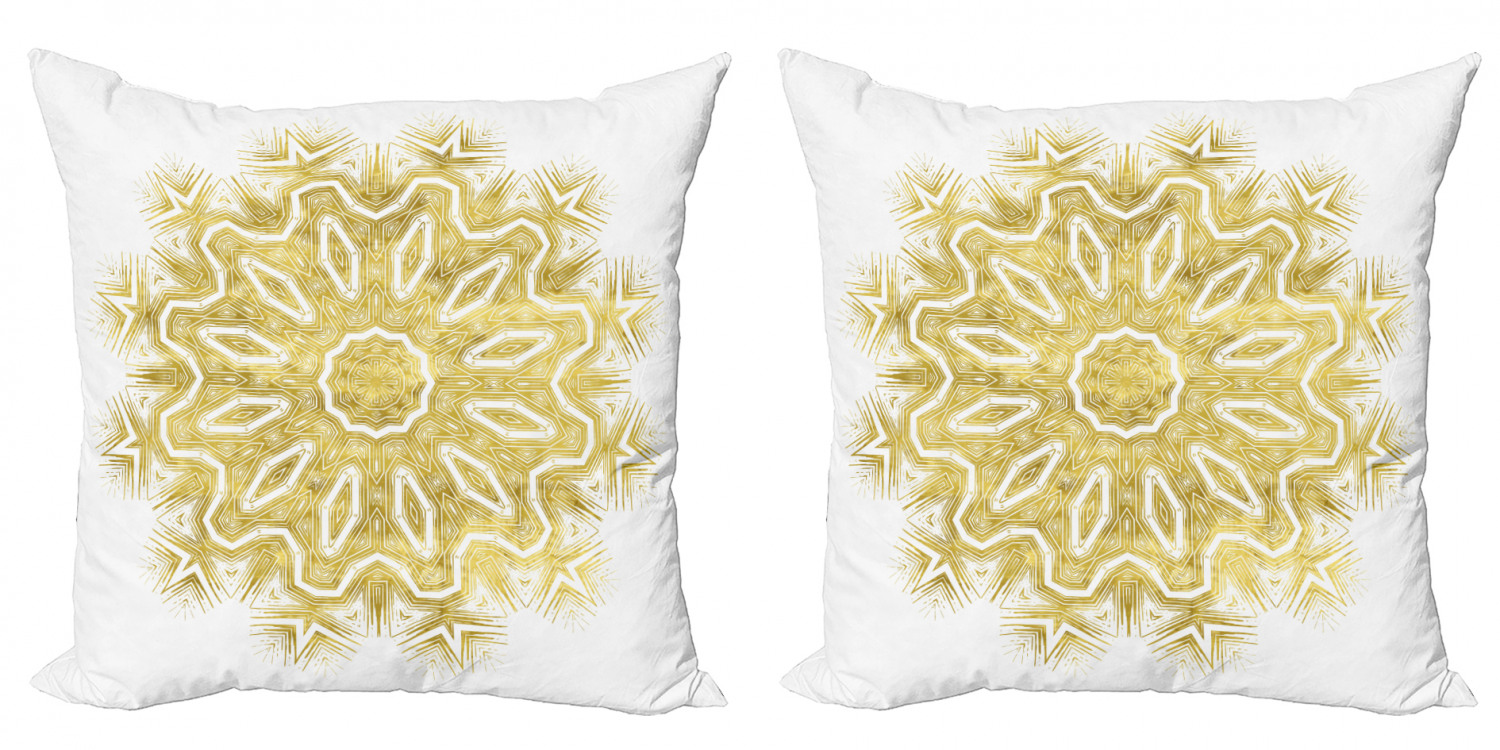 Ambesonne Mandala Design Cushion Cover Set of 2 for Couch and Bed in 4 Sizes