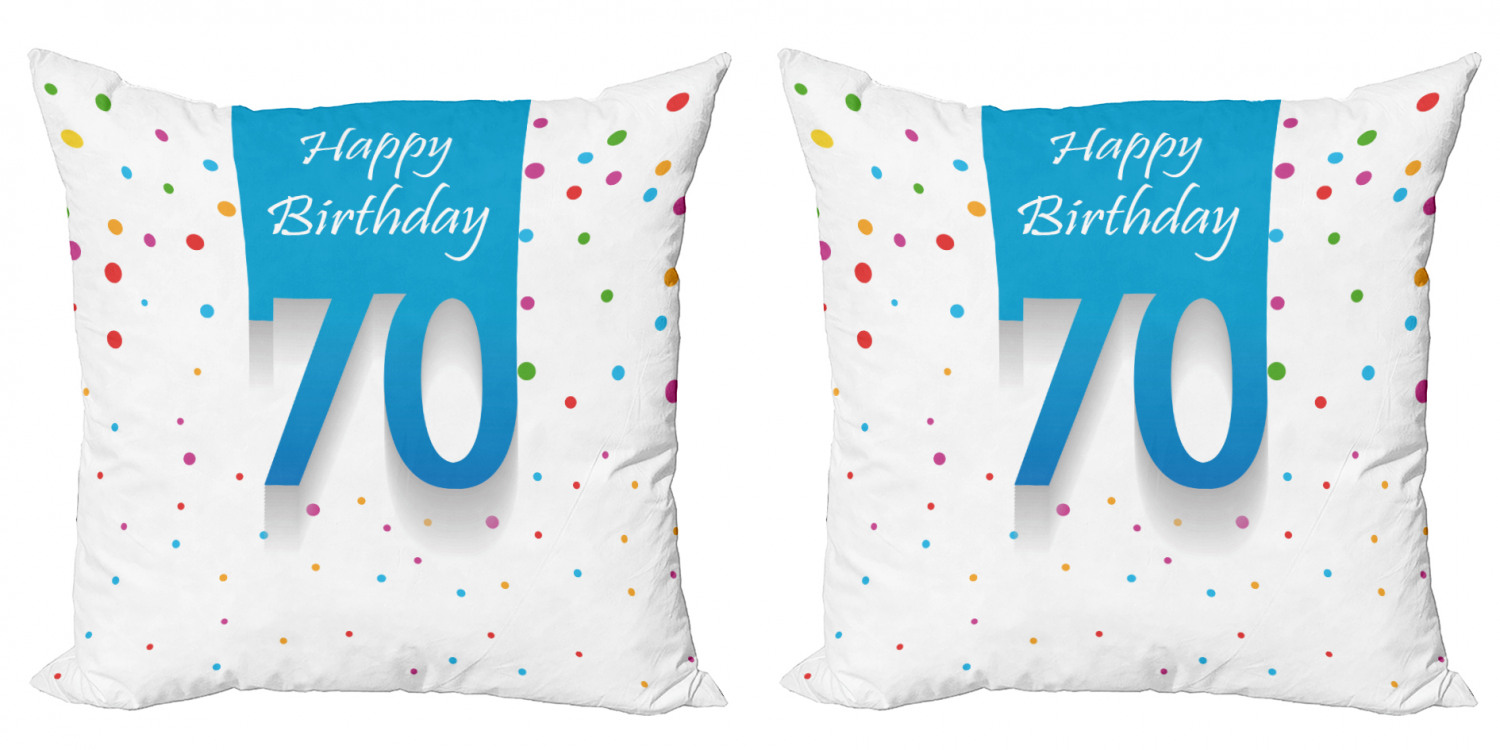 Ambesonne Birthday Party Cushion Cover Set of 2 for Couch and Bed in 4 Sizes - Picture 36 of 63