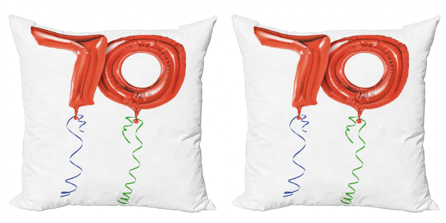 Ambesonne Birthday Party Cushion Cover Set of 2 for Couch and Bed in 4 Sizes - Picture 50 of 63